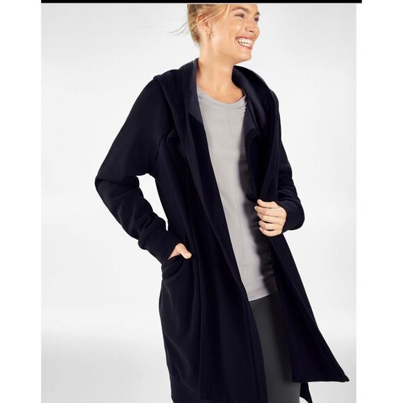 Fabletics Sweaters - Geri Long Wrap Scarf Cardigan L